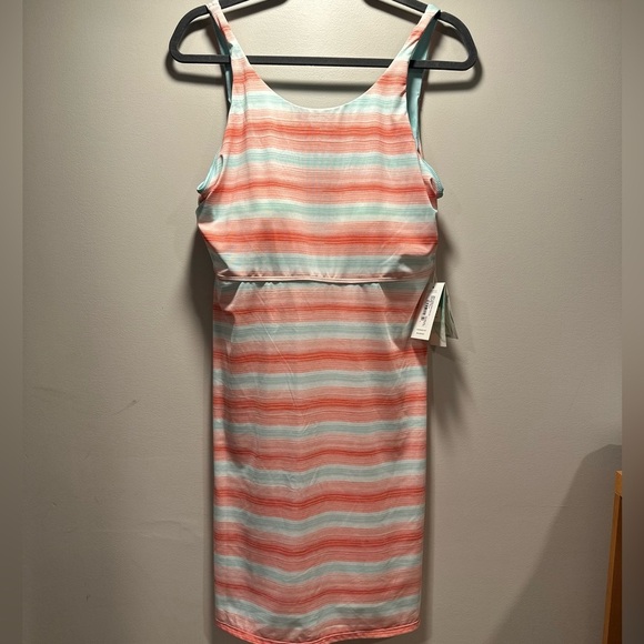 Carve Designs Zuri Dress in Lagos, Striped, Open Back, Built-in Bra, XL, NWT - Picture 3 of 15